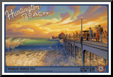 Huntington Beach Mounted Print by Kerne Erickson
