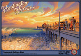 Huntington Beach Mounted Print by Kerne Erickson