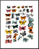 Mariposas, 1955 Lámina montada en tabla por Andy Warhol