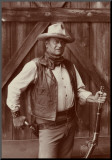 John Wayne Mounted Print by Bob Willoughby