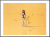 Female Figure with Head of Flowers, 1937 Mounted Print by Salvador Dalí