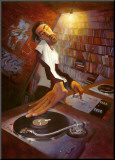 The D.J. Mounted Print by Justin Bua