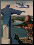 Flying Down to Rio Mounted Print by Paul George Lawler