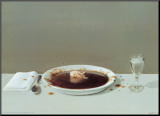 Cerdo en sopa Lámina montada en tabla por Michael Sowa