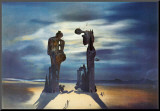 Reminescence Archeologique de l'Angelus de Millet, 1935 Mounted Print by Salvador Dalí