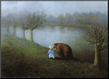 Bear Mounted Print by Michael Sowa