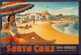 Visit Santa Cruz Mounted Print by Kerne Erickson