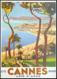 Ete Cannes Hiver Mounted Print by Peri 