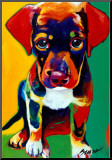 Toby Mounted Print by Ron Burns