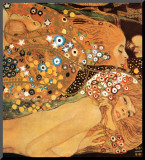 Water Serpents II, c.1907 (detail) Mounted Print by Gustav Klimt