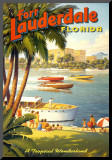 Fort Lauderdale, Florida Mounted Print by Kerne Erickson