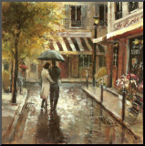Paseo romántico Lámina montada en tabla por Brent Heighton