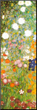 Flower Garden (detail) Mounted Print by Gustav Klimt