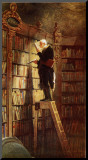 Bookworm Mounted Print by Carl Spitzweg