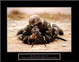Bravery Mounted Print