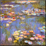 Water Lilies, 1916 Mounted Print by Claude Monet