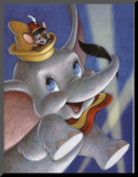 Dumbo and Timothy Mouse: The Magic Feather Mounted Print by Walt Disney