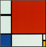 Composition with Red Blue Yellow Mounted Print by Piet Mondrian