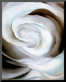 Abstraction White Rose, 1927 Mounted Print by Georgia O'Keeffe