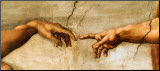 The Creation of Adam, c.1510 (detail) Mounted Print by Michelangelo Buonarroti 