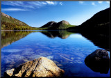 Dedication: Jordan Pond Mounted Print by Dermot Conlan