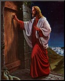 Knock at the Door Mounted Print by Tobey 