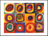 Farbstudie Quadrate, c.1913 Mounted Print by Wassily Kandinsky