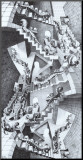 House of Stairs Mounted Print by M. C. Escher
