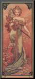 Printemps, 1900 Mounted Print by Alphonse Mucha