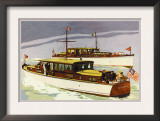 38 Foot Double Cabin Cruiser and 46 Foot Sport Cruiser Prints by Douglas Donald