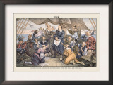 Puck Magazine: Columbus Cleveland and His Mutinous Crew Posters by Terry Gilliam