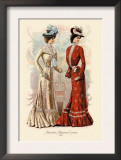 Attractive Afternoon Gowns Posters