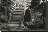 Moon Bridge in Tea Garden Leinwand von Christian Peacock