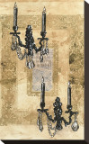 Brocade Sconces Stretched Canvas Print by Pyper Morgan