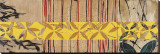 Wood and Weight, Medallion I, Weaving Series Stretched Canvas Print by Nina Tichava