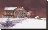 Evening at Knabb Farm Stretched Canvas Print by B. Hendershot