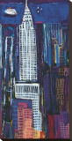 New York Skyline Stretched Canvas Print by Mark Gleberzon