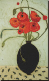 Swirling Poppies Stretched Canvas Print by Karen Tusinski Swirling Poppies Stretched Canvas Print by Karen Tusinski