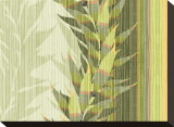 Water Leaves I Stretched Canvas Print by Mali Nave