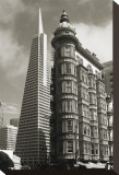 San Francisco Iconic Buildings Stretched Canvas Print by Christian Peacock