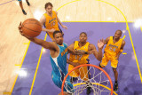 New Orleans Hornets v Los Angeles Lakers - Game Five, Los Angeles, CA - April 26: Trevor Ariza and  Photographic Print