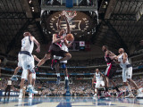 Portland Trailblazers v Dallas Mavericks - Game Five, Dallas, TX - April 25: Andre Miller and Brend Photographic Print