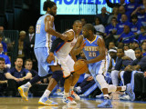 Denver Nuggets v Oklahoma City Thunder - Game Two, Oklahoma City, OK - April 20: Nene Hilario, Raym Photographic Print
