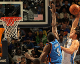 Oklahoma City Thunder v Denver Nuggets - Game Four, Denver, CO - April 25: Danilo Gallinari and Ser Photographic Print