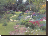 The End of the Garden Stretched Canvas Print by Allan Myndzak