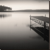 Quiet Sunset (detail) Stretched Canvas Print by Andrew Ren