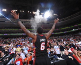 Miami Heat v Philadelphia 76ers - Game Four, Philadelphia, PA - April 24: LeBron James Photographie