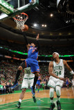 New York Knicks v Boston Celtics - Game One, Boston, MA - April 17: Carmelo Anthony and Paul Pierce Photographic Print