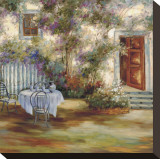 Lavender Garden Stretched Canvas Print by David Weiss