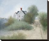 Vieux sentier de la plage Reproduction transférée sur toile : par Albert Swayhoover